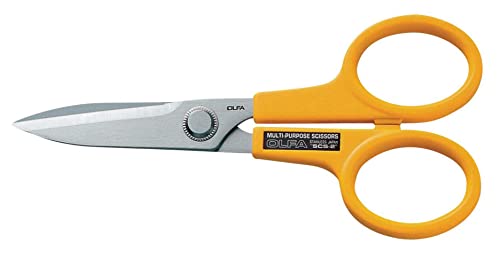 Olfa SCS-2 - Tijeras multiusos de gran precisión con cuchillas dentadas de acero inoxidable (170 mm) Cover