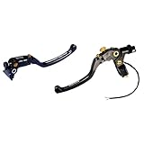 Moto-TRON Motorcycle Pull line Lightweight Labor-Saving Clutch Brake Lever EVO-R Fit for Kawasaki ZX4R ZX4RR ZX-4R/SEZX-4RR Ninja ZX4R 2023-2025/ ZX25r ZX-25r 2021-2023 (A Set)