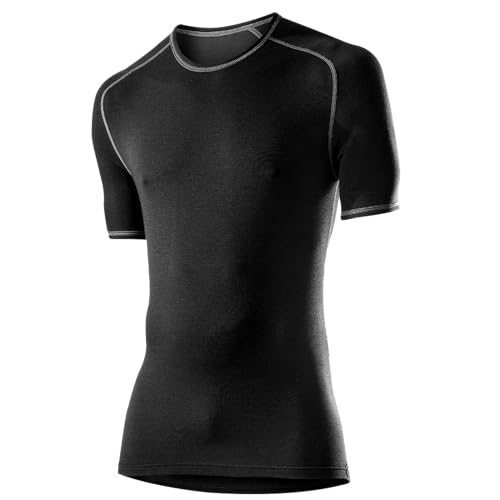 Löffler Herren Unterhemd Shirt Transtex Warm Ka, schwarz, 52