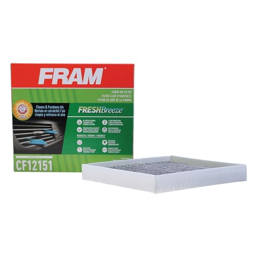 FRAM Fresh Breeze Cabin Air Filter with Arm & Hammer Baking Soda, CF12151 for Hyundai and Kia Vehicles