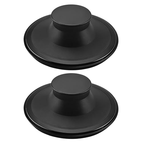 Tapones de desagüe de goma fuerte, paquete de 2 unidades, aptos para desagües estándar de 3,5 pulgadas y modelos InSinkErator STP/STPPL, para uso diario en fregaderos miniatura 4