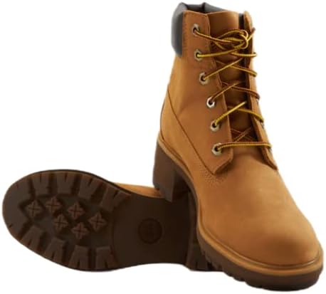 Timberland Women's Kinsley 6-Inch Waterproof Hiking Boot, Wheat Nubuck, 8.5 | Image 6