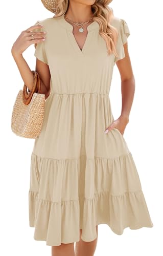 CheChury Vestido Largo de Verano Casual Sin Mangas con...