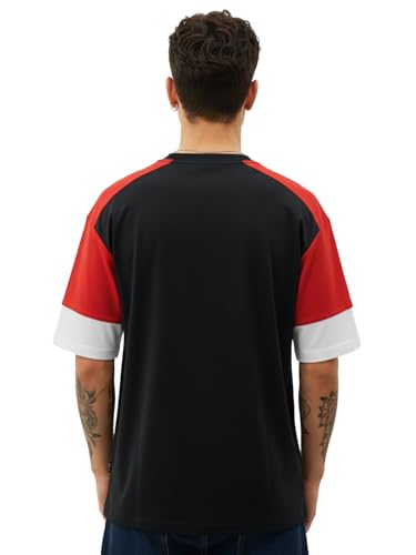 Image of LEOTUDE Men Polycotton Classy Look Regular Fit Round Neck Half Sleeve Tshirt| Colorful Oversized Fit T-Shirt for Mans