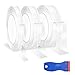 Doppelseitiges Klebeband Extra Stark 9M, Waschbares und Spurlos Ablösbar Nano Doppelseitiges Klebeband Transparent, mit Wiederverwendbar Plastikspatel, für Teppich, Küche, Foto Wand（3 Rollen）