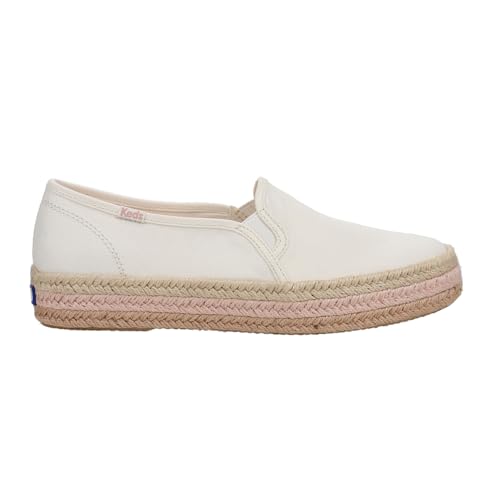Keds Damen Triple Decker Sneaker, Weiß/Multi Jute Foxing, 37 EU