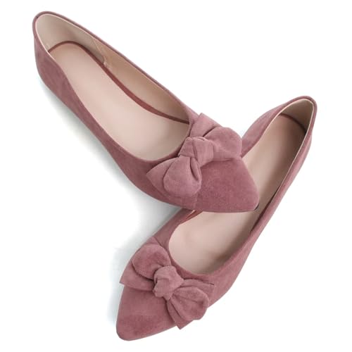 TN TANGNEST Women's Soft Candy Color Pointed Toe Flats4