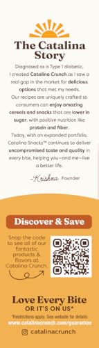 Image of Catalina Crunch Protein Cookies, 4g Protein per Serving | Low-Sugar Sandwich Cookies | Gluten Free, Vegan | Keto Dessert Snacks - Peanut Butter, 5.9 oz. (14 Count) (Pack of 2)