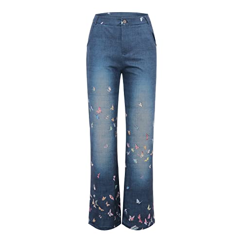 LULER Multi Print Casual losse broek comfortabele rechte broek kostuum dames business met broek - Afbeelding 3