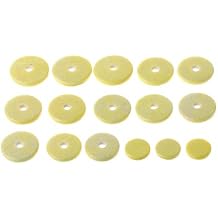 Pack of 16 Flute Pads, Flute Pads Set Replacement Accessories for Flutes Great Leather Pad