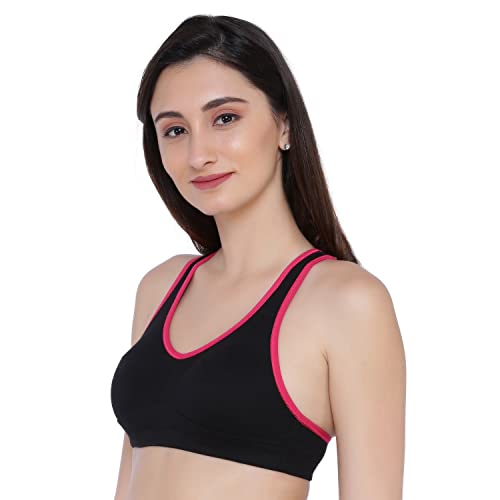 Image of Women's Cotton Blend Non-Wired Sports Bra
