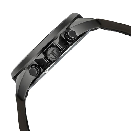 Image of Titan Octane Cred Analog with Green Dial Grey Leather Strap Watch for Men - 90238KL01