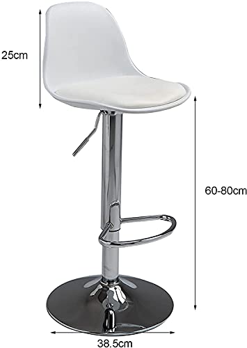 Tabouret de bar moderne en PU de qualité supérieure et base chromée MU - 3