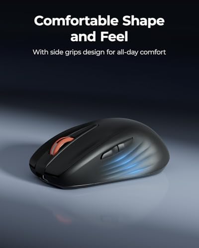 Wegear 6-Button WL500 Rechargeable Silent Wireless Mouse (Black) $6.99 + Free Shipping w/ Prime or on $35+ + 63% Off Code 8CY6V975 Prime - image 4