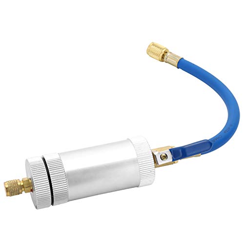 SNOWINSPRING Air Conditioning Car Oil Injection Dye Injection Tool 2 Ounce 1/4 inch Pure Liquid Oil Coolant Filler Tube Car Accessories