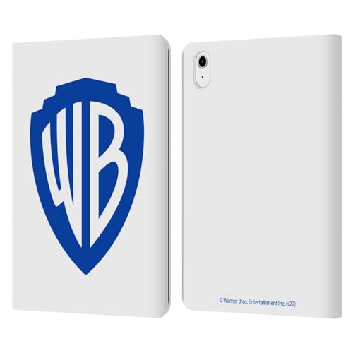 Étui portefeuille cuir Apple iPad Air 11 2024 2025 Warner Bros Shield Blanc