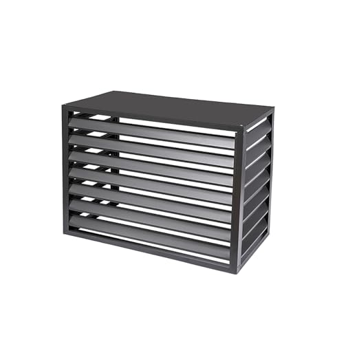 CRBUDY Aluminium-Zaunschirm für Klimaanlagen, Abdeckungen für Außenklimaanlagen, Zaun zum Verstecken der Klimaanlage, Lagerregal für Pflanzen im...