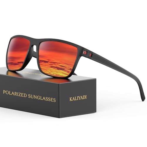 Image of KALIYADI Mens-Sunglasses Polarized Sunglasses Men: Classic Sun Glasses with UV400 Protection for Driving Fishing Golf