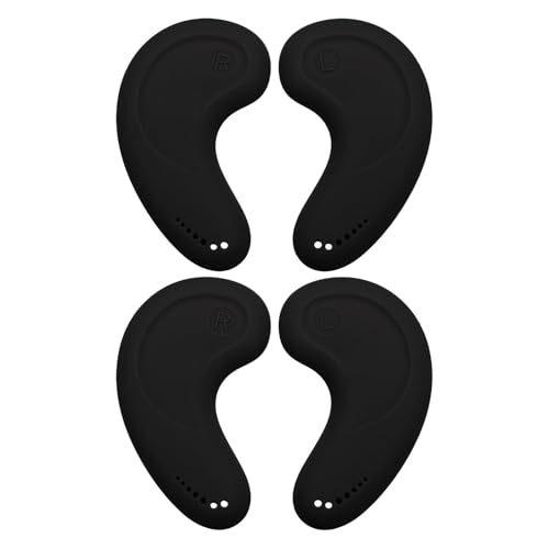 ULTECHNOVO Auditivos de Silicona Negros para Teñir el Cabello 2 Pares Reutilizables Aislamiento Térmico para Salón de Peluquería Protección contra Quemaduras y Manchas Durante la