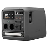 DJI Power 1000 Mini stazione di alimentazione portatile, batteria LFP 1008 Wh, dimensioni compatte, potenza max di 1000 W, ricarica da 0% a 80% in 58 minuti, generatore elettrico per casa e campeggio