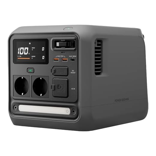 DJI Power 1000, Station Électrique Portable, Batterie LFP (LiFePO4) de 1 024 Wh, Charge Rapide de 70 Min, Sortie Stable de 2 200 W, Générateur d’Électricité Domestique, Camping & VR, Hors Réseau