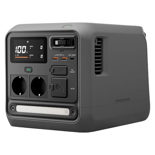 DJI Power 1000 Mini tragbare Powerstation, 1008-Wh-LFP-Akku, kompakte Größe, maximale...