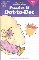 Paperback Puzzles & Dot-To-Dot: Ages 3-6 Book