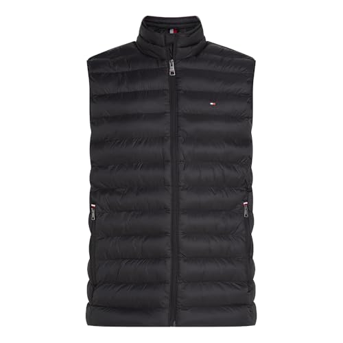 Tommy Hilfiger Herren Core Packable Recycled Vestmw0mw39989 Weste, Black (Black), XXL EU
