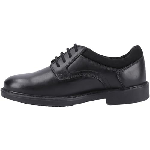 Hush Puppies Boys Tommy Senior Shoe, Black, 5 UK