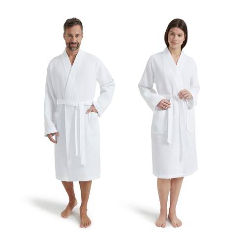 Albornoz de algodón Möve color blanco Snow XXL para baño y spa en casa 2
