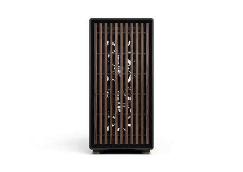 Image of Fractal Design North XL RC Charcoal Black TG Dark - Reverse Connection Motherboard Compatible - Three 140mm Aspect PWM Fans Included- Type C USB - ATX Airflow Full Tower PC Gaming case