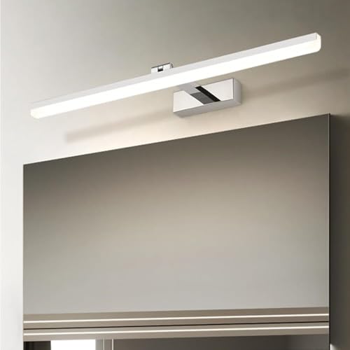 Silver Adjustable Vanity Light LED Cool White Over Mirror Lamp Long Strip Makeup Wall Lamp for Dressing Table Washroom(50cm) – Image 4