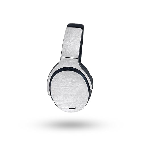 Image of MightySkins Skin Compatible with Skullcandy Crusher ANC 2 - Brushed Aluminium | Protective, Durable, and Unique Vinyl Decal wrap Cover | Easy to Apply