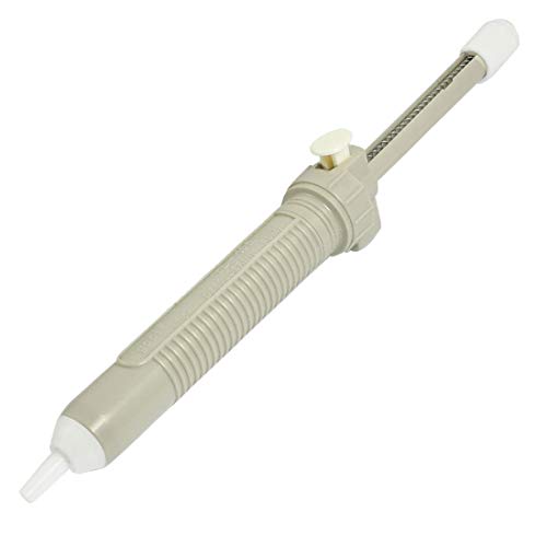 Aexit Manual Plastic Electrical equipment Solder Removal Vacuum Desoldering Pump Gray