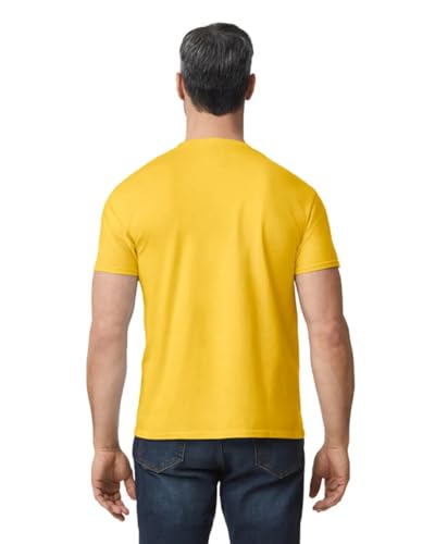 Image of GILDAN Men's Round Neck Cotton Half Sleeve T-Shirt - Soft & Breathable Fabric | Casual & Comfortable Fit | Perfect