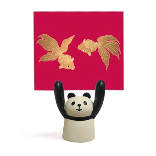 Support de peinture carpe japonaise en bois laqué | Déco artisanale panda