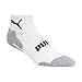 PUMA 8 Pack Boys' Quarter Crew Socks, White/Silver, 9-11