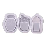 BASSK Harz Casting Mold Premium Silikonformen Non-Stick Easy to-deform für DIY Handwerk Fondant Dekorationen Schlüsselanhänger Große Fondantformen Große Fondantformen Babyschuhe Große Fondant