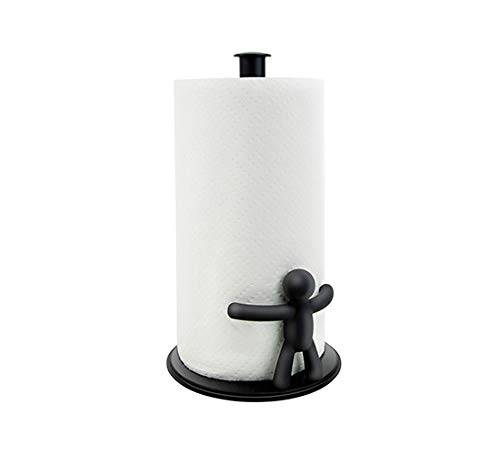 Porta Papel Toalha Buddy Umbra Preto Metal
