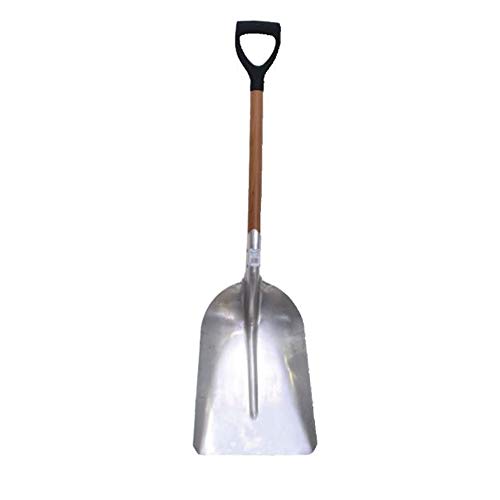 Aluminium Square Shovel | with Plastic Ring and Wooden Handle