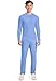Cherokee Men's Long Sleeve Underscrub Tee Modern T-Shirt with Crew Neck - CK807, S, Ciel Blue