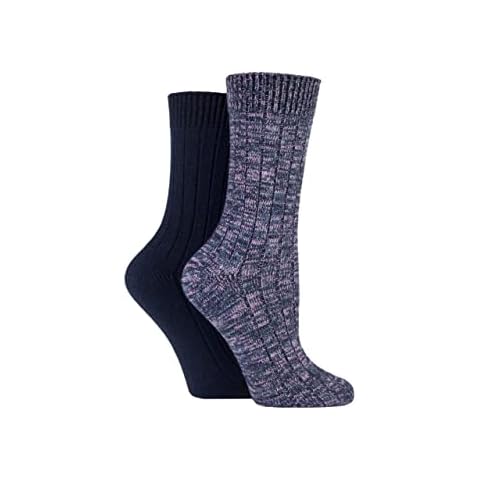 Elle Ladies Chunky Rib Cotton Boot Socks Cover