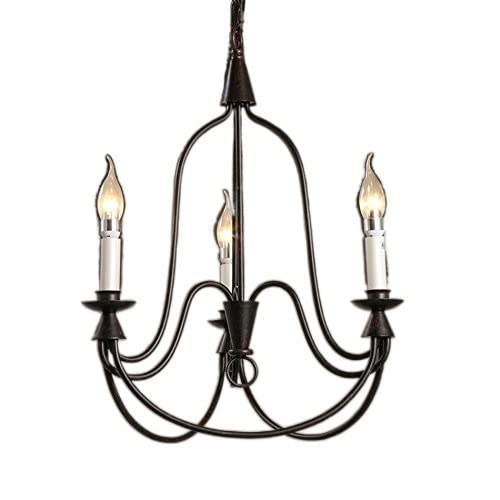 Lustre noir design nordique en V pour salon moderne et élégant