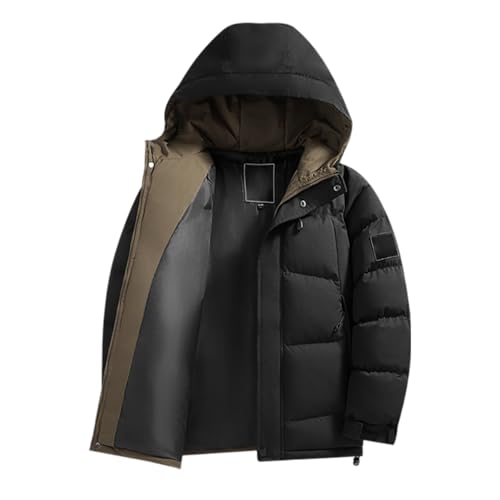 Veste Homme Manteau Chaud Épaisse Blouson Hiver Slim Fit Doudoune Courte