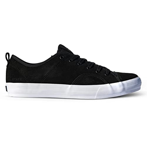 State Footwear Skateboard Shoes Harlem Black Suede Size 8.5