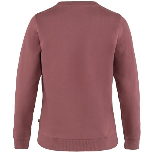 Image of Fjallraven Logo Sweater Women's Sweatshirt - Soft Fleece, Classic Crewneck, Organic Cotton Blend - Hiking, Travel