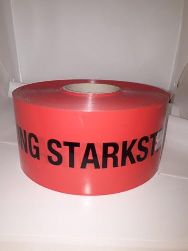 Generisch Trassenwarnband 250m/ 156mm (Achtung Starkstromkabel - rot)