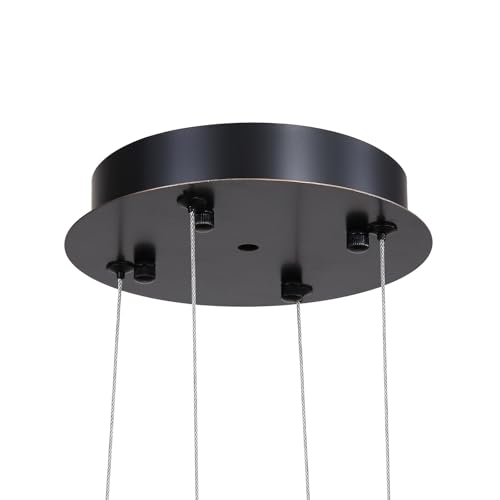 cenozo Black Adapter for RS Lighting Chandelier Light Fixtures for Sloped Vaulted Groove Roof's Beam Ceilings Install