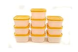 tupperware eiskristall 2 25 Original Tupperware TUPPERWARE Gefrier-Behälter 450 ml weiß-orange Eis-Kristall (10) Eiskristall
