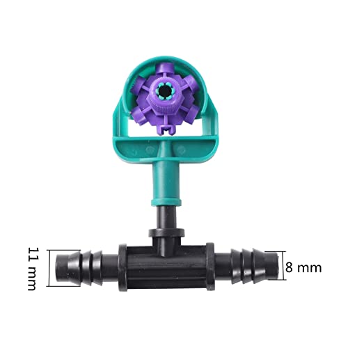 Irrigation goutteur rotatif à angle réglable de 60 à 360 degrés